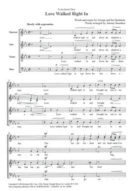 Gershwin: Love Walked Right In