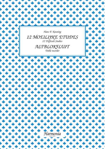 Keuning: Twelve Difficult Studies for treble recorder