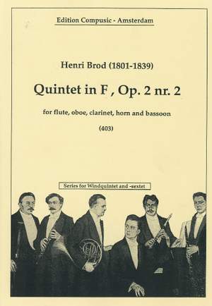 Brod: Quintet in F, Op. 2 nr. 2
