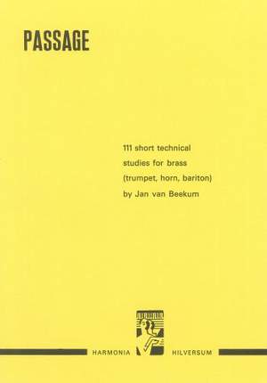 van Beekum: Passage, 111 Short Technical Studies for Brass