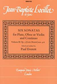 Loeillet: Six Sonatas Op. 5 Volume 2