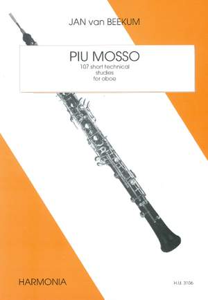 van Beekum: Piu Mosso - 107 Short Technical Studies for Oboe: Beekum