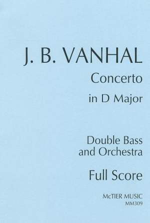Vanhal: Concerto in D Major (Solo Tuning) [Full Score and Parts]