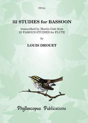 Drouet: 32 Studies for Bassoon from 25 Famous Studies Flt