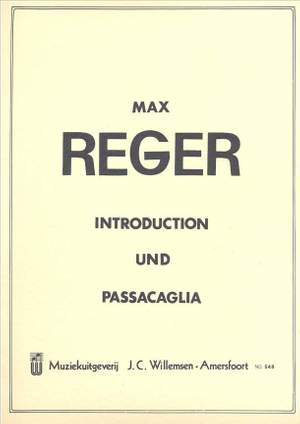 Reger: Introduction und Pasacaglia