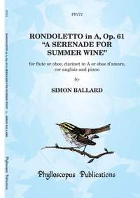 Ballard: Rondoletto in A, Op. 61 - Wind & Piano. (Piano score and parts)
