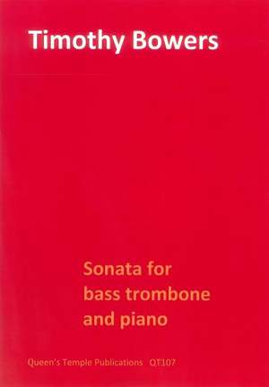 Bowers: Sonata for bass trombone and piano