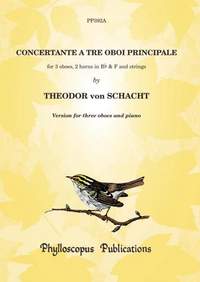 Schacht: Concertante a Tre Oboi Principale Piano score and 3 oboe parts