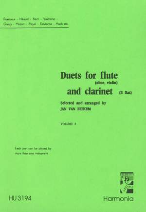 van Beekum: Duets for Flute and Clarinet Volume 2