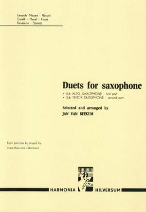 van Beekum: Duets for saxophone (Eb Alto with Bb Tenor)