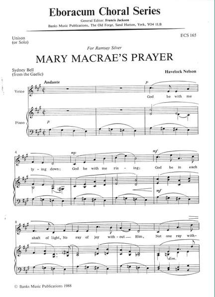 Nelson: Mary Macrae's Prayer