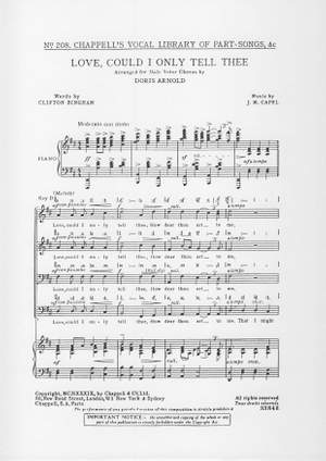 Capel: Love Could I Only Tell Thee