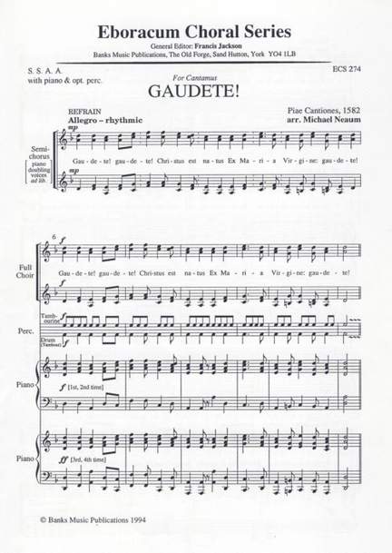 Cantiones: Gaudete!