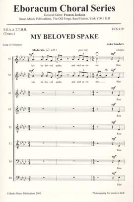 Sanders: My Beloved Spake