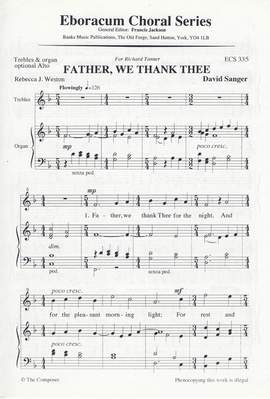 Sanger: Father We Thank Thee