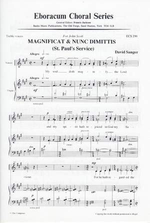 Sanger: Magnificat & Nunc Dimittis