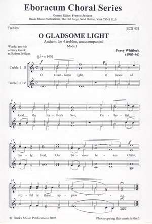 Whitlock: O Gladsome Light