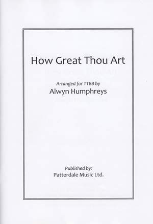 Humphreys: How Great Thou Art