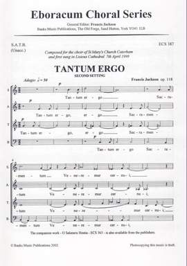 Jackson: Tantum Ergo