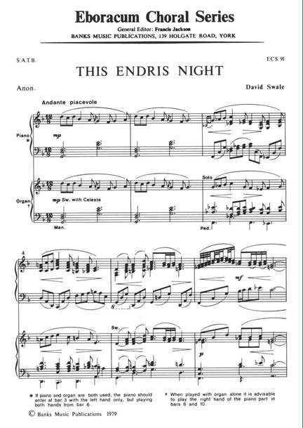 Swale: This Endris Night