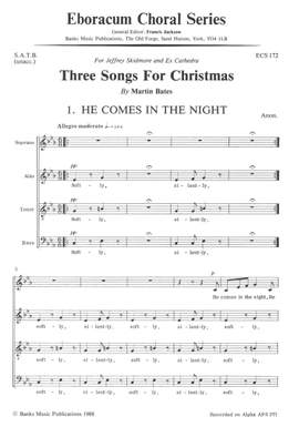 Bates: Three Songs For Christmas