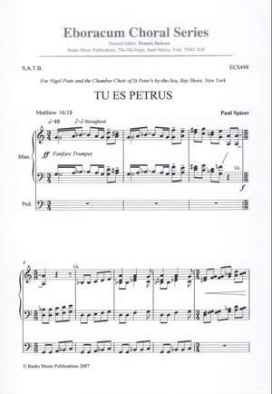 Spicer: Tu Es Petrus