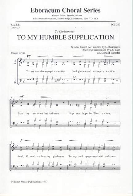 To My Humble Supplication