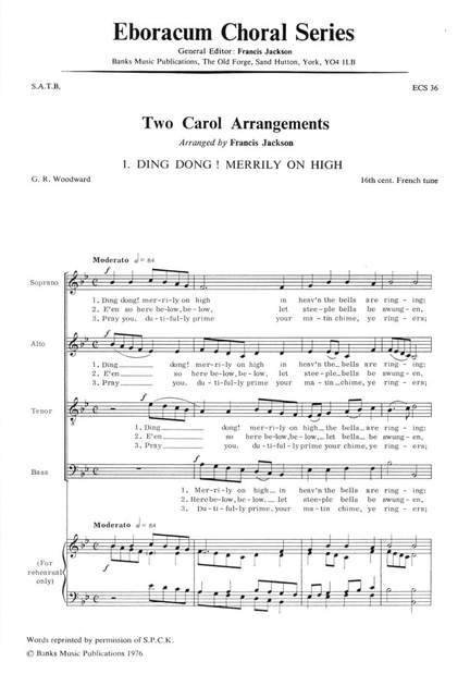 Jackson: Two Carol Arrangements