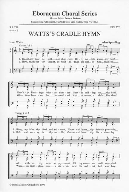 Spedding: Watts's Cradle Hymn