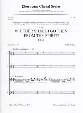 Walker: Whither Shall I Go From Thy Spirit?