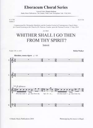 Walker: Whither Shall I Go From Thy Spirit?