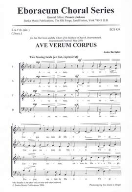 Bertalot: Ave Verum Corpus