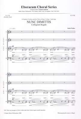 Walker: Nunc Dimittis (Collegium Regale)