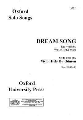 Hutchinson: Dream Song