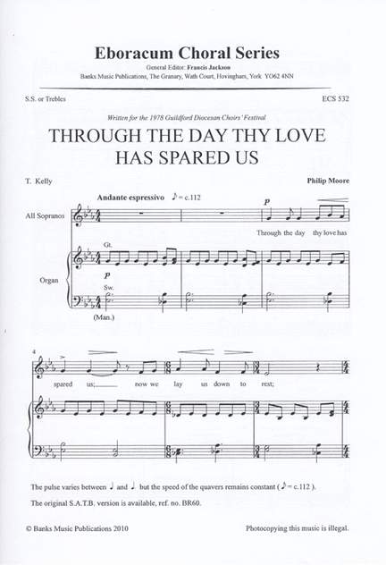 Moore: Through The Day Thy Love Has Spared Us