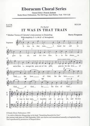 Ferguson: It Was In That Train