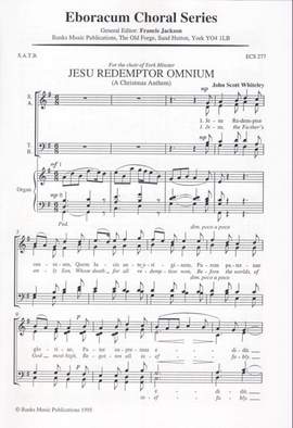 Whiteley: Jesu Redemptor Omnium
