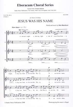 Blackford: Jesus Was His Name