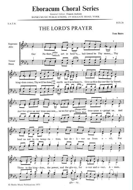 Bates: Lord's Prayer, The