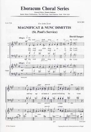 Sanger: Magnificat & Nunc Dimittis