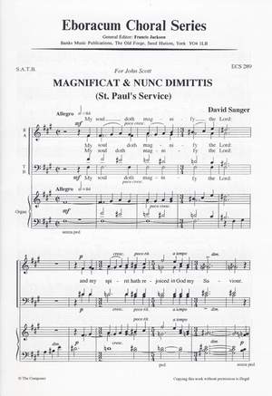 Sanger: Magnificat & Nunc Dimittis