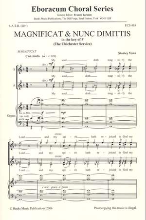 Vann: Magnificat & Nunc Dimittis