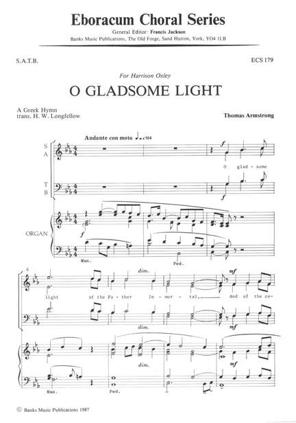 Armstrong: O Gladsome Light