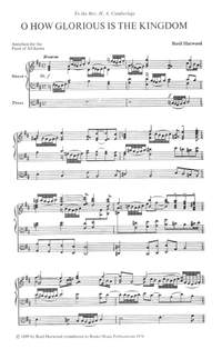 Harwood: O How Glorious Is The Kingdom