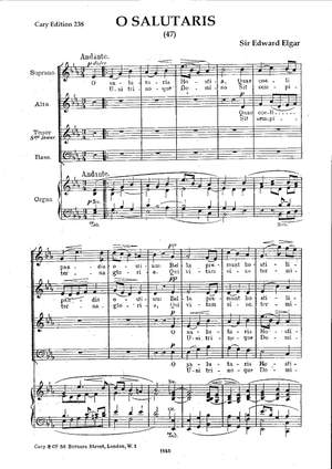 Elgar: O Salutaris in E flat major