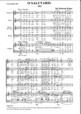 Elgar: O Salutaris in F major