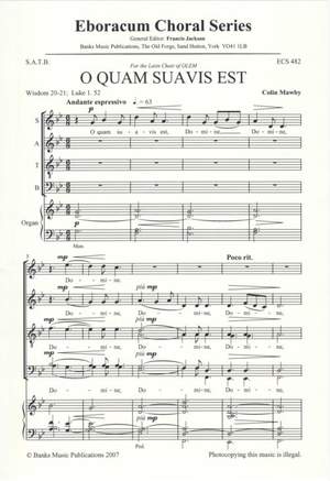 Mawby: O Quam Suavis Est
