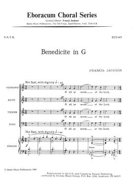 Jackson: Benedicite In G