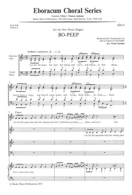 Gardner: Bo-Peep
