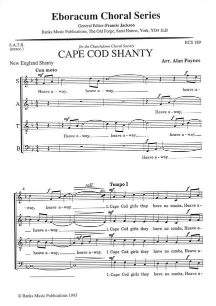 Paynes: Cape Cod Shanty